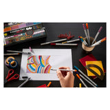 Stabilo creative tips arty pens in metal case - 50pc.