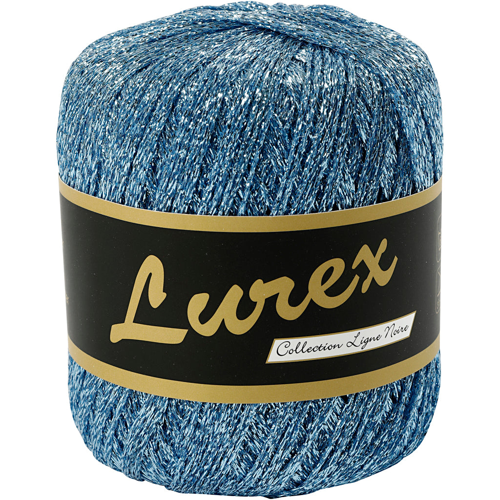 Creativ Company Lurex Glitter Yarn Light Blue, 160m