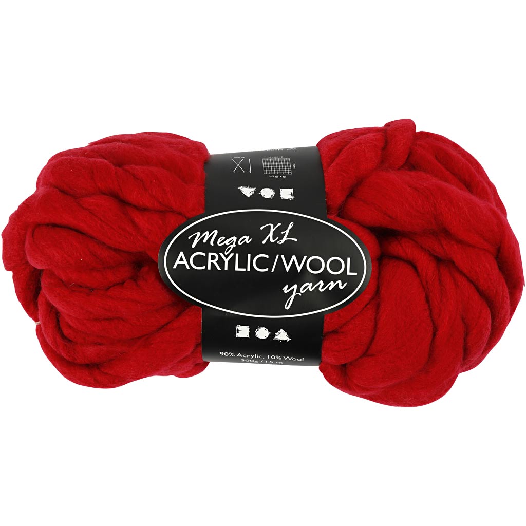 Creativ Company xl Yarn de rouge foncé acrylique, 15m