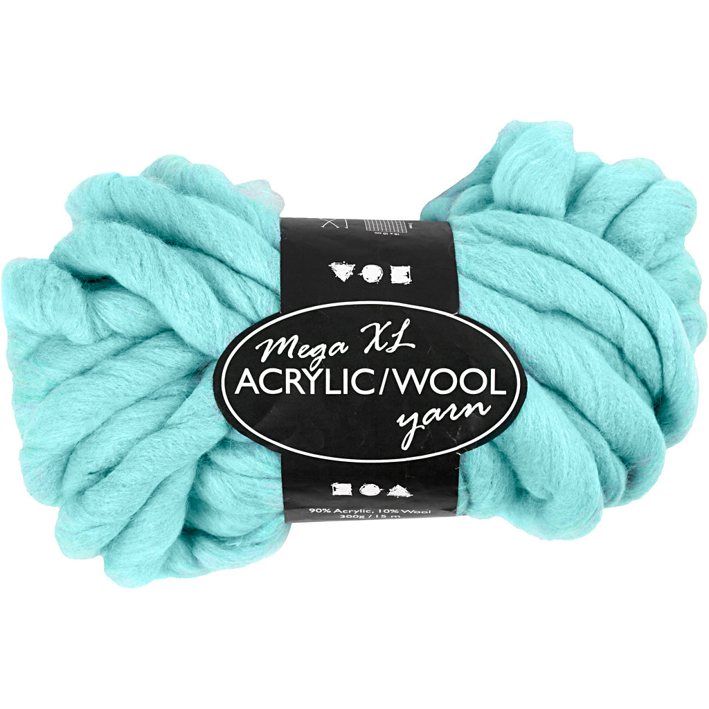 Creativ Company XL yarn from Acryl - Turquoise, 15m