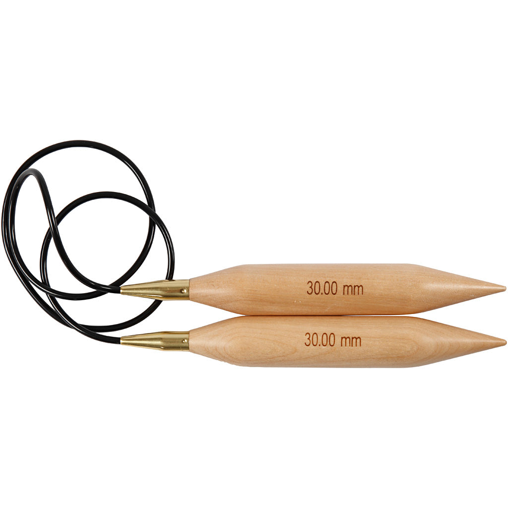 Creativ company circular knitting needles, length 150 cm, size 30 mm, 1 piece