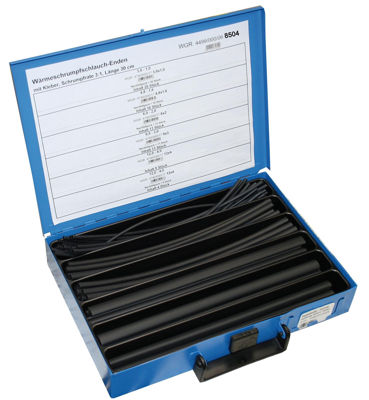 Dresselhaus set di tubi termorestringenti sort.waermeschrumpfschl.