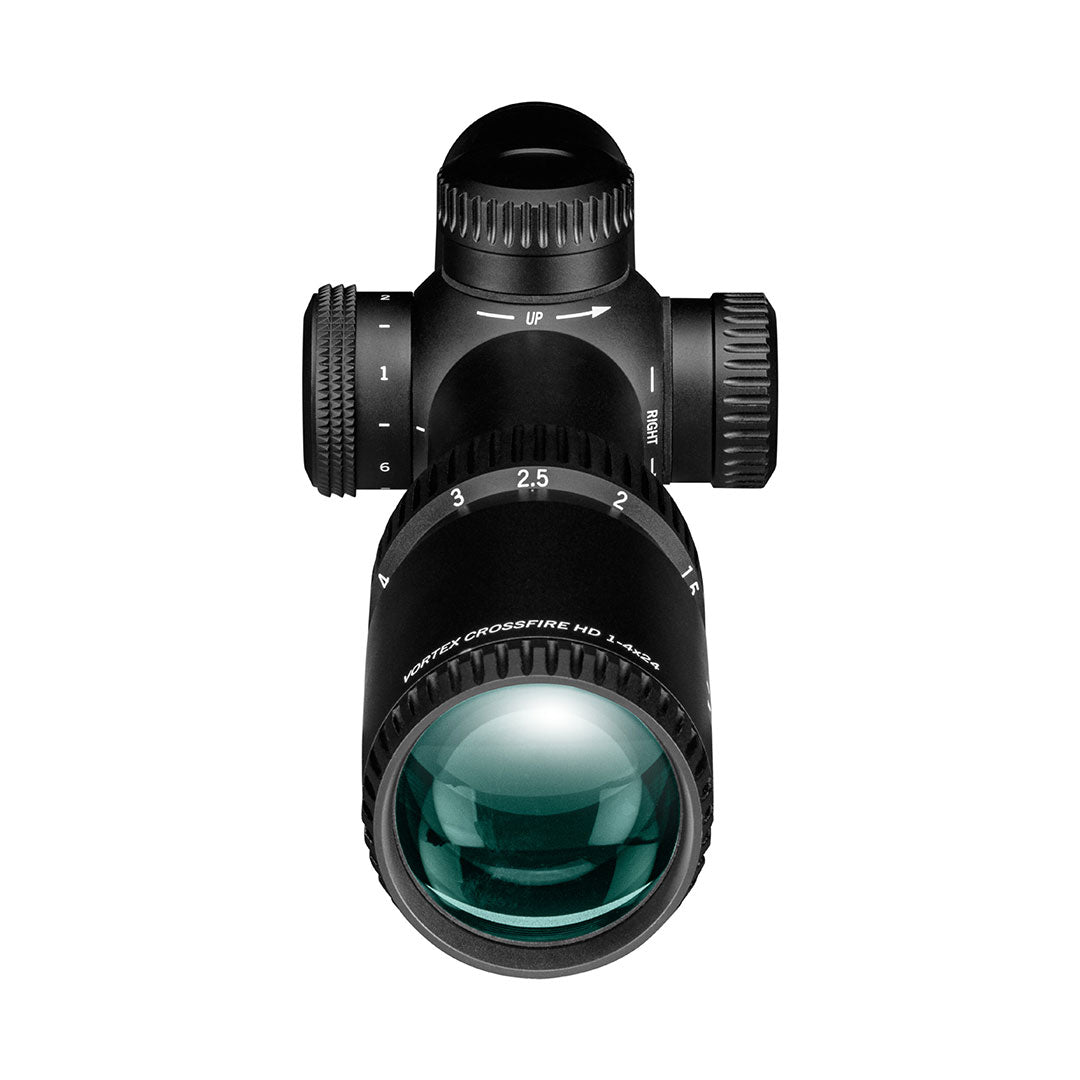 Vortex crossfire hd 1-4x24 richtkijker, verlicht dead-hold 2a bdc dradenkruis (moa)