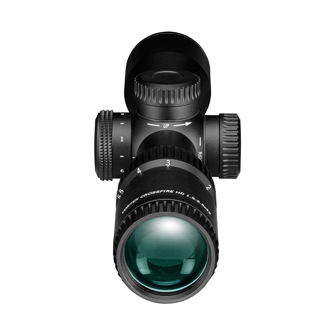 Strelni daljnogled Vortex Crossfire HD 1,5-5,5x32 Scout, osvetljen namerilni križ 2A BDC (MOA)