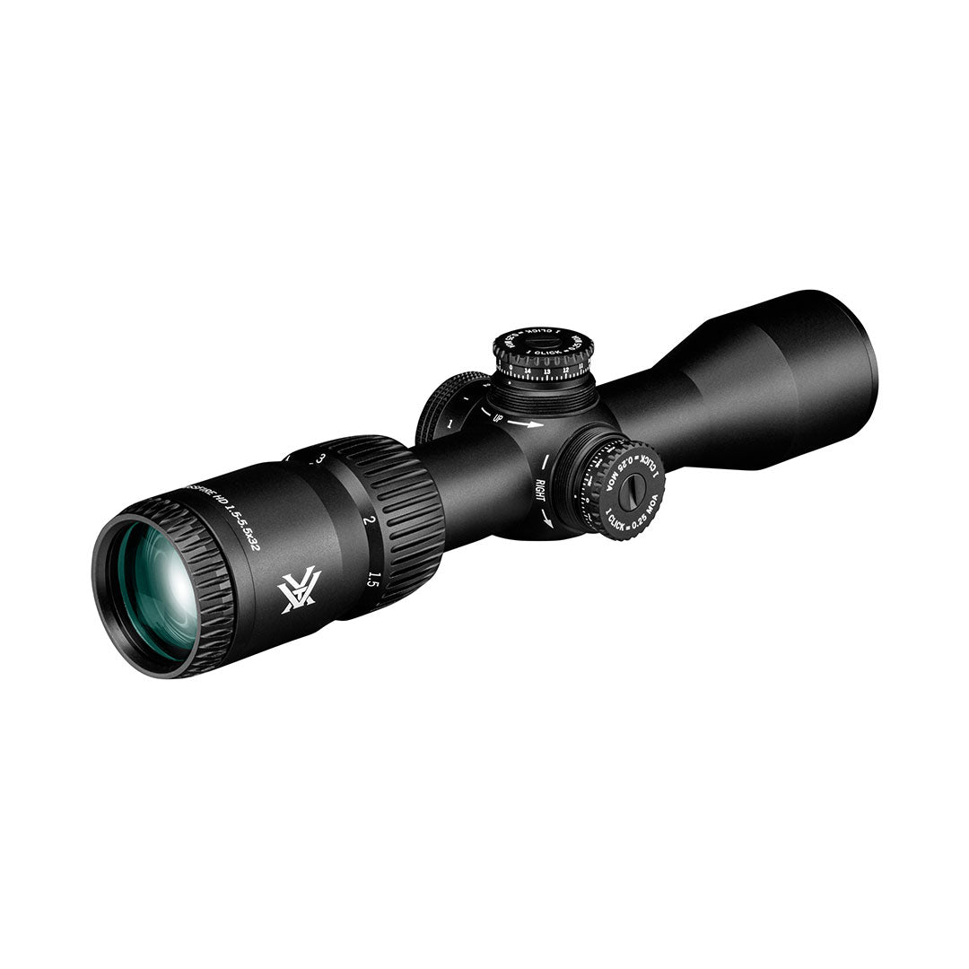 Strelni daljnogled Vortex Crossfire HD 1,5-5,5x32 Scout, osvetljen namerilni križ 2A BDC (MOA)