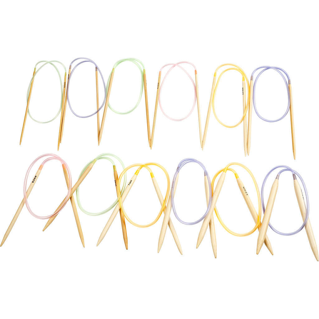 Creativ company rond breinaalden, l: 60-80 cm, afm 3-10 mm, 12 stuk 1 doos