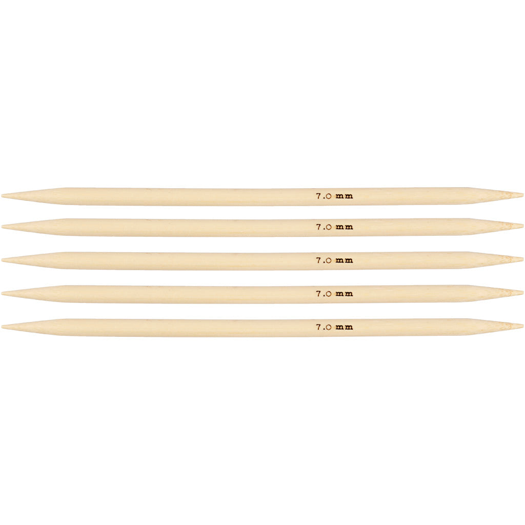 Creativ company sokken breinaalden, l: 20 cm, afm 7 mm, 1 set