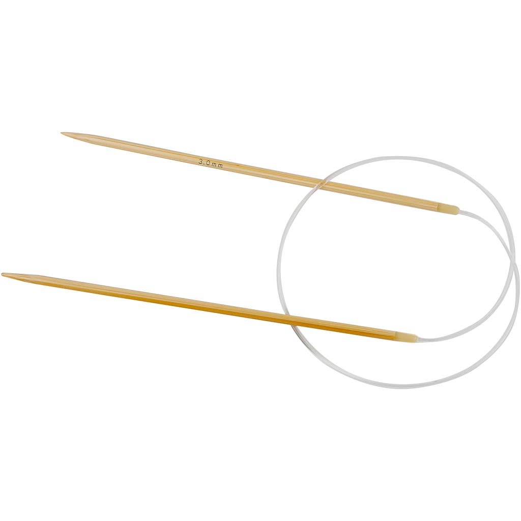 Creativ company round knitting needles, length 60 cm, size 3 mm, 1 piece