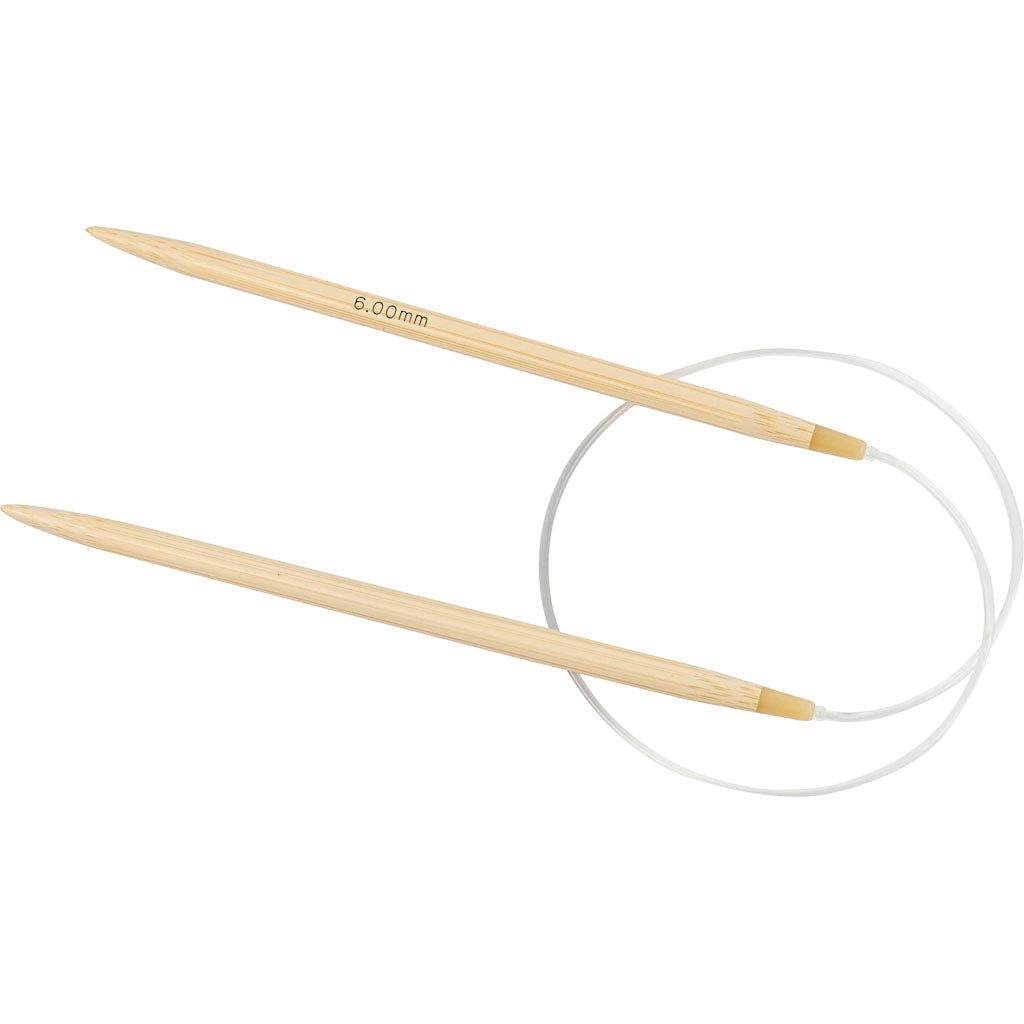 Creativ company rond breinaalden, l: 60 cm, afm 6 mm, 1 stuk