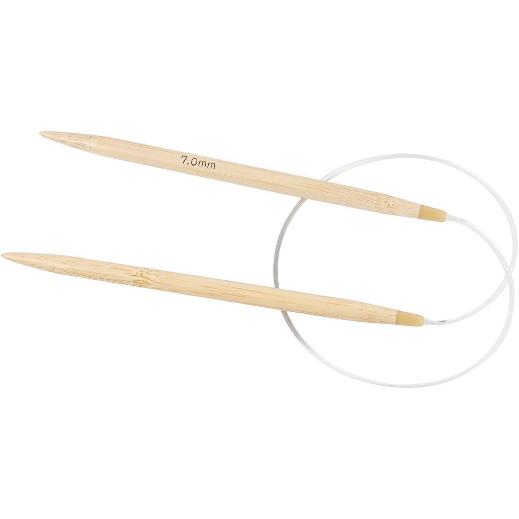Creativ company rond breinaalden, l: 60 cm, afm 7 mm, 1 stuk