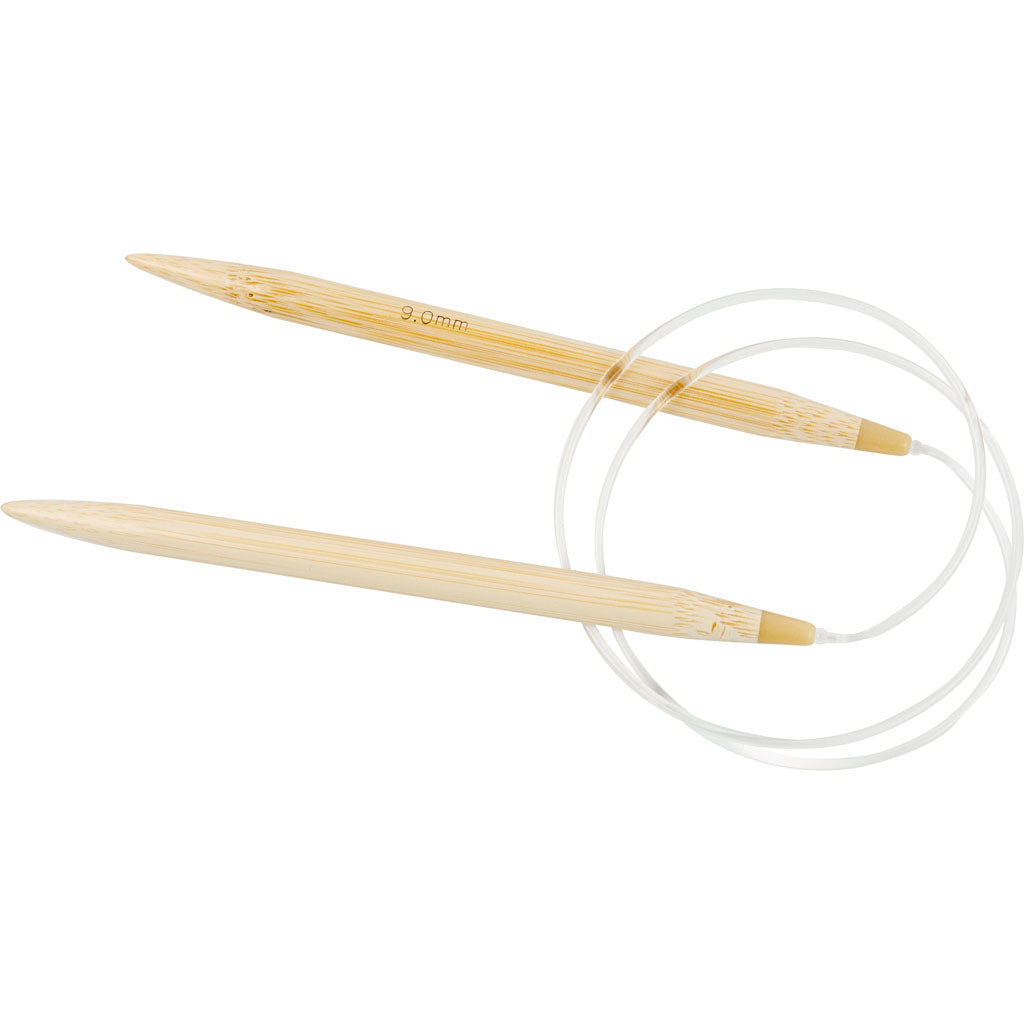 Creativ company rond breinaalden, l: 80 cm, afm 9 mm, 1 stuk