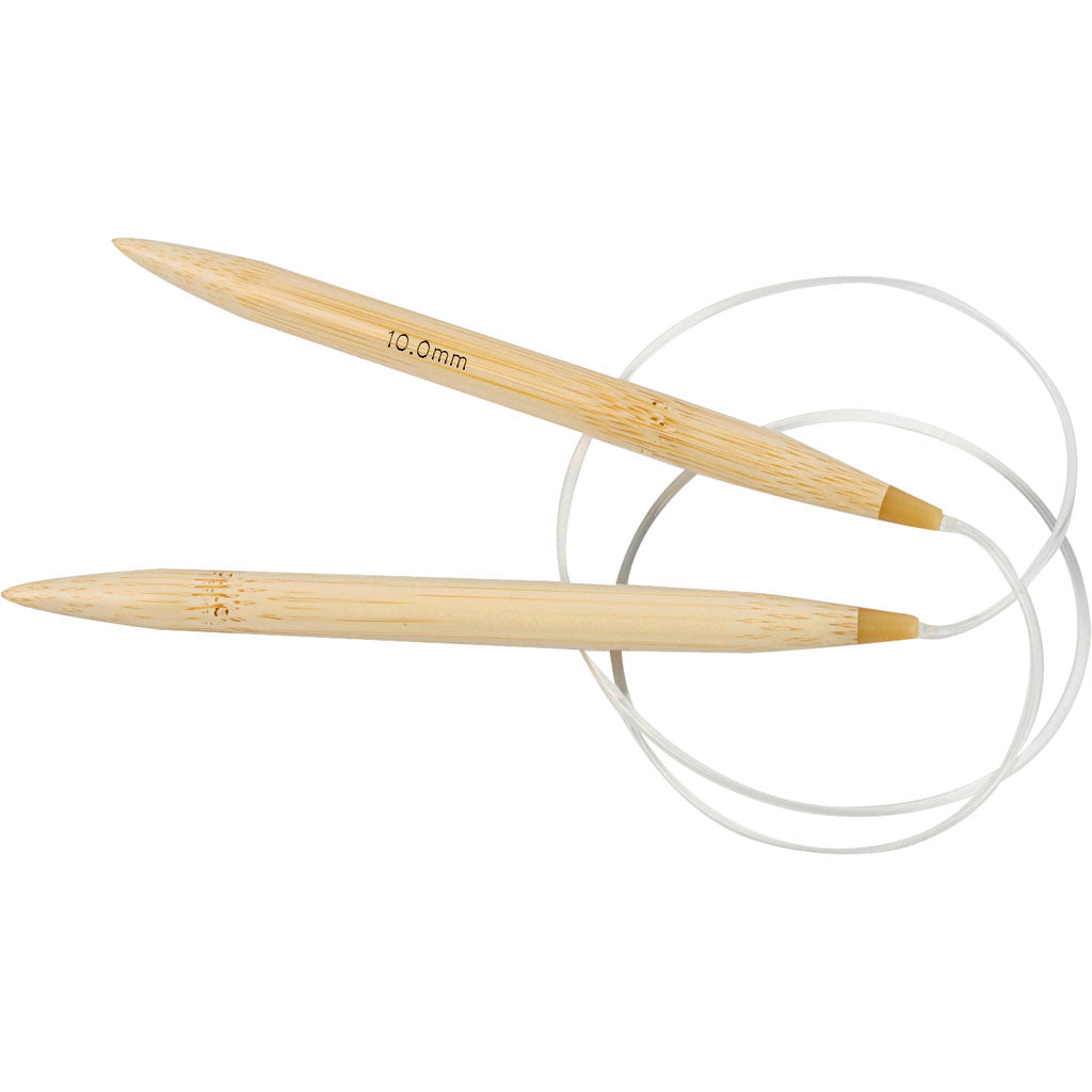 Creativ company rond breinaalden, l: 80 cm, afm 10 mm, 1 stuk