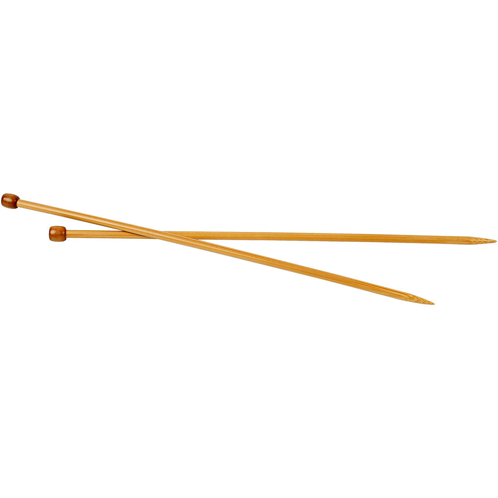 Creativ company knitting needles, length 35 cm, size 6.5 mm, 1 pair