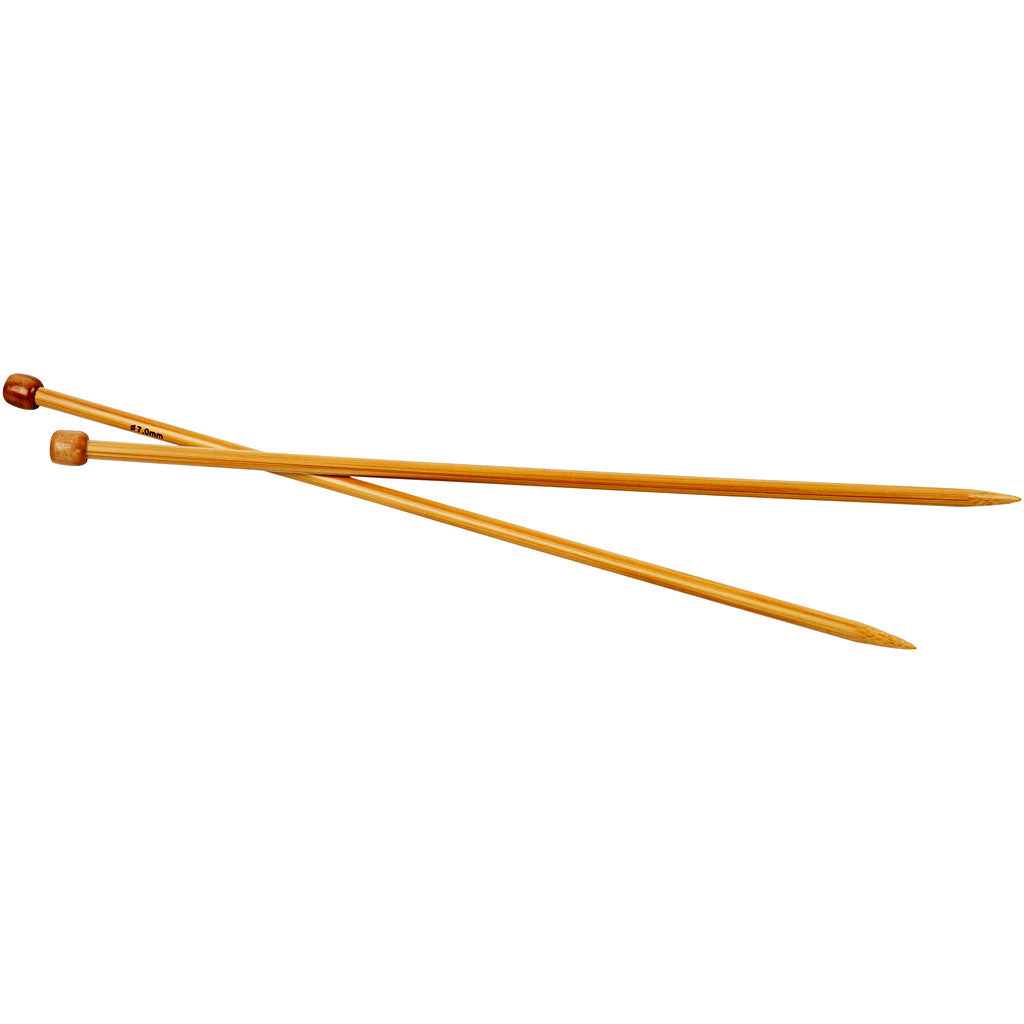 Creativ company knitting needles, length 35 cm, size 7 mm, 1 pair