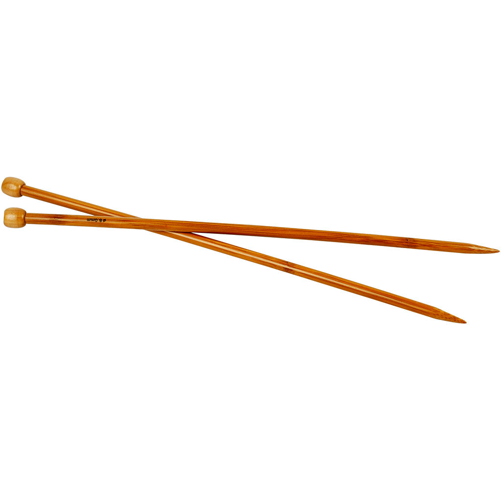 Creativ company knitting needles, length 35 cm, size 8 mm, 1 pair