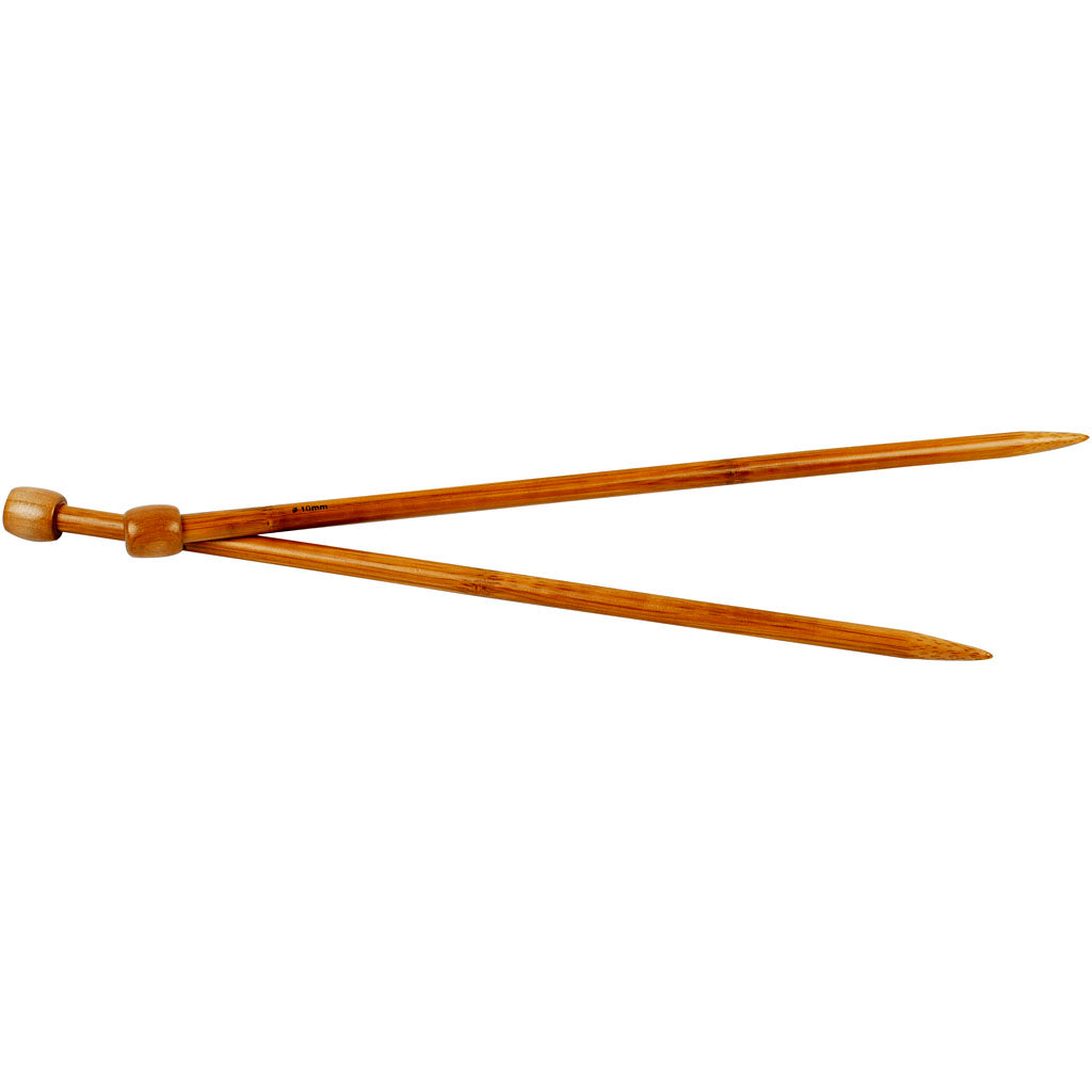 Creativ company knitting needles, length 35 cm, size 10 mm, 1 pair