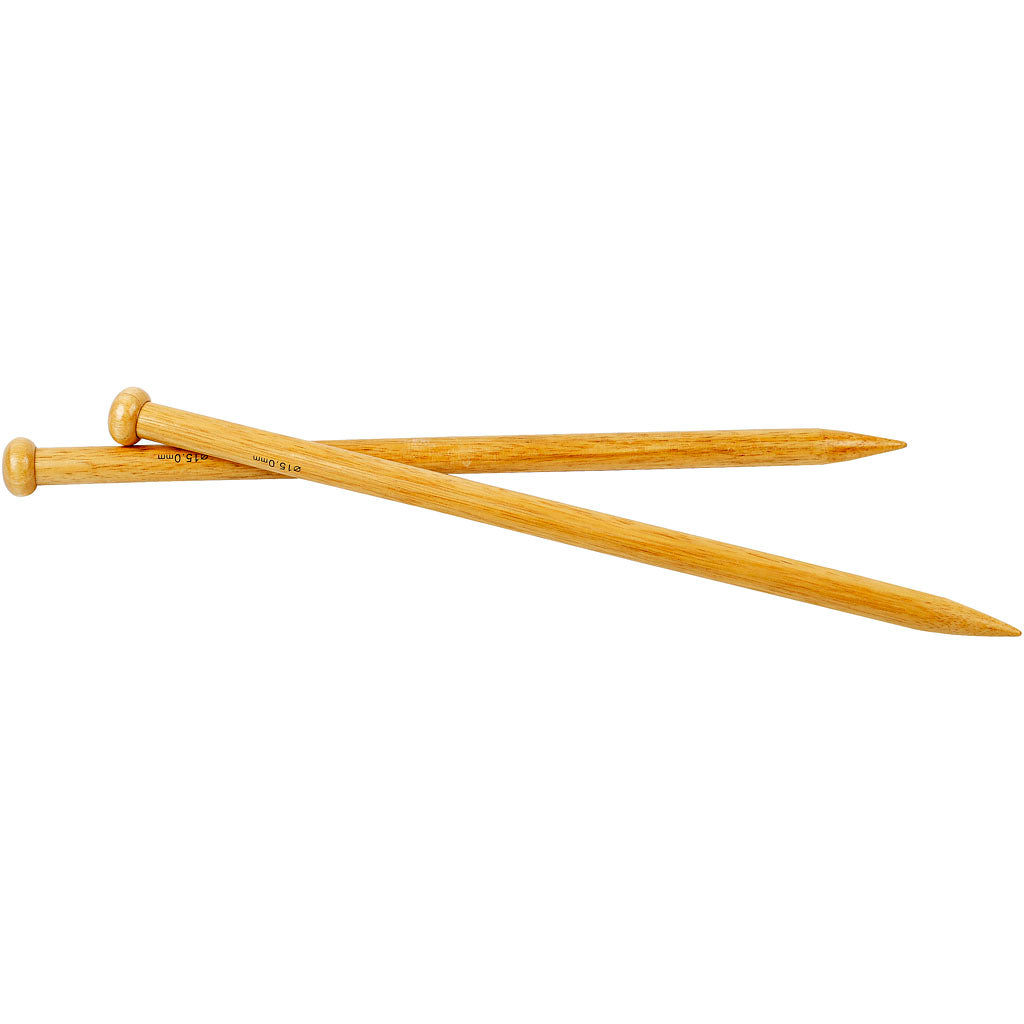 Creativ company breinaalden, l: 35 cm, afm 15 mm, 1 paar