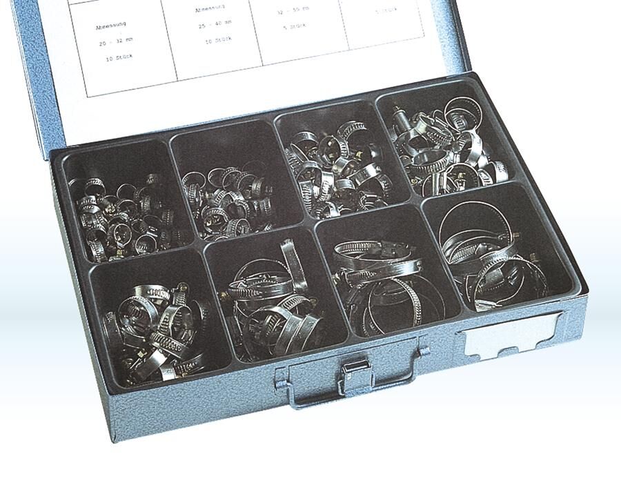 Dresselhaus hose clamps range sort.hose clamps. strap+case stainless steel