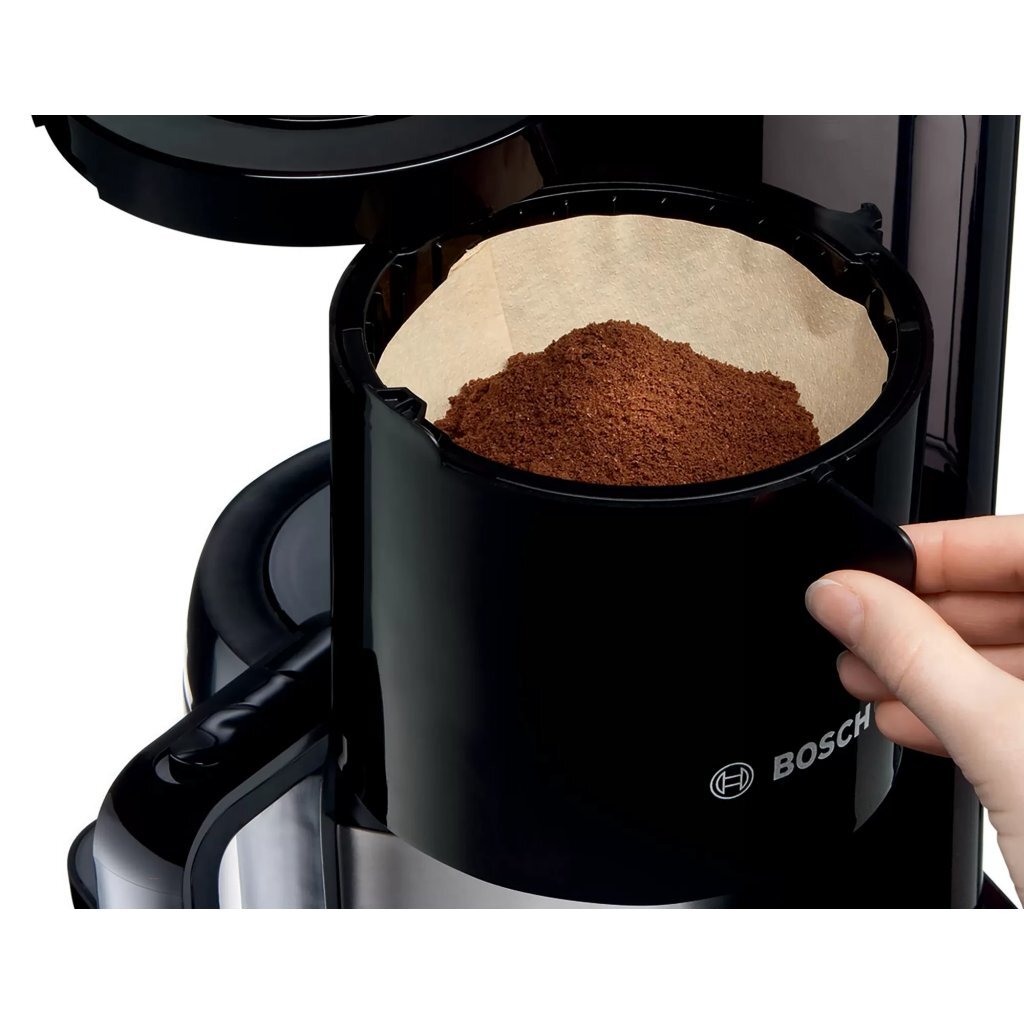 Bosch tka8a053 styline coffee maker black stainless steel