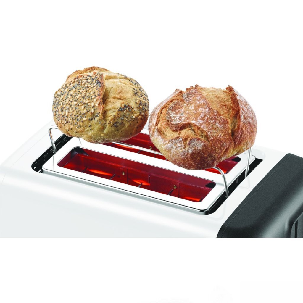 Bosch Tat3P421 Designline Toaster White Black