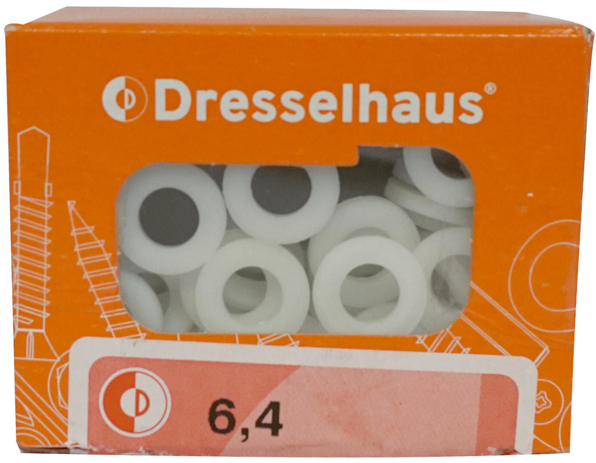 Dresselhaus washers 3902 washers, polyamide 6.4mm dresselh. shape a
