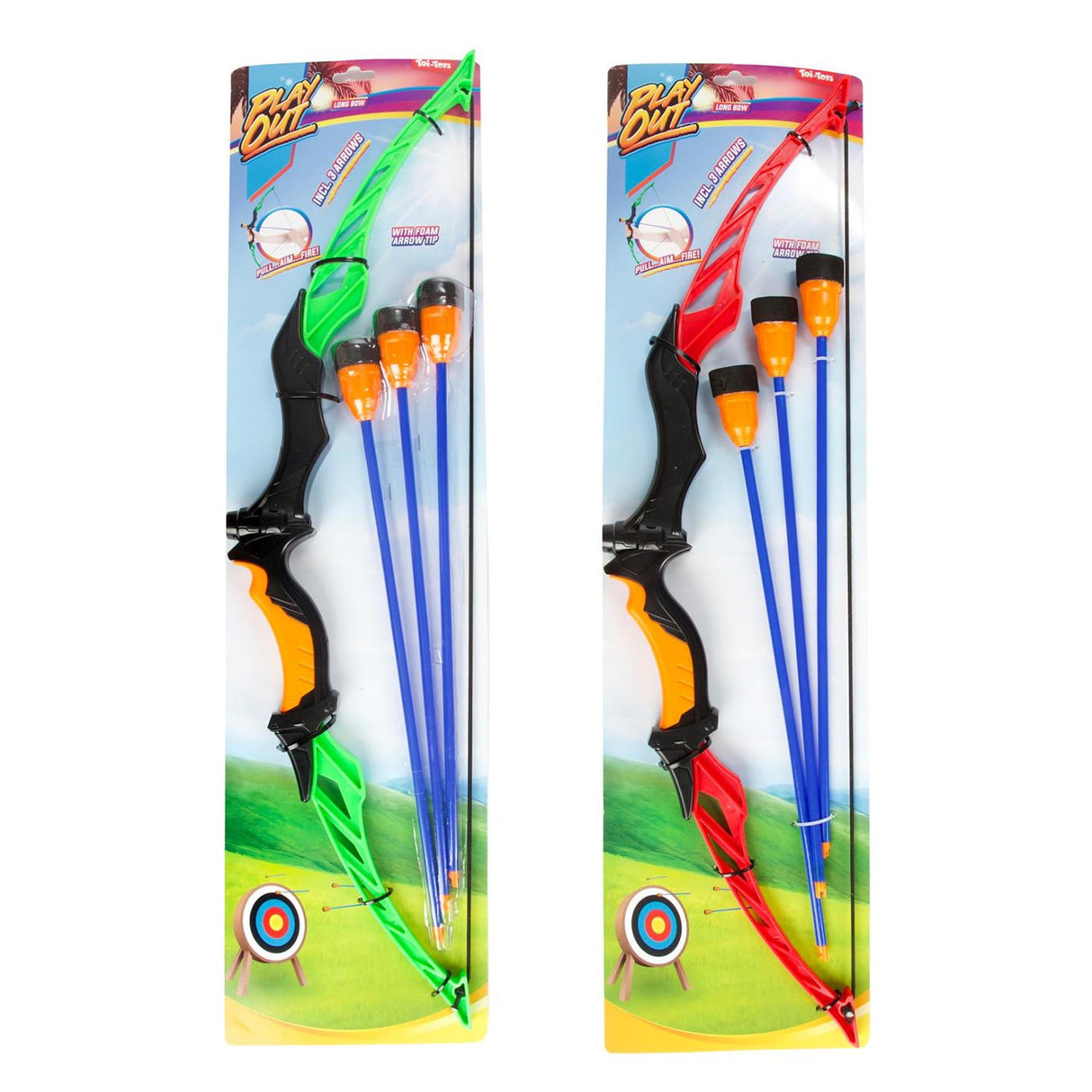Toi-toys toi juguetes juegan con el juego de arco y flecha