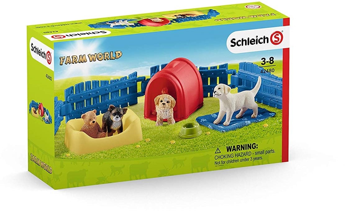 Schleich Puppy Care Set de 9 piezas