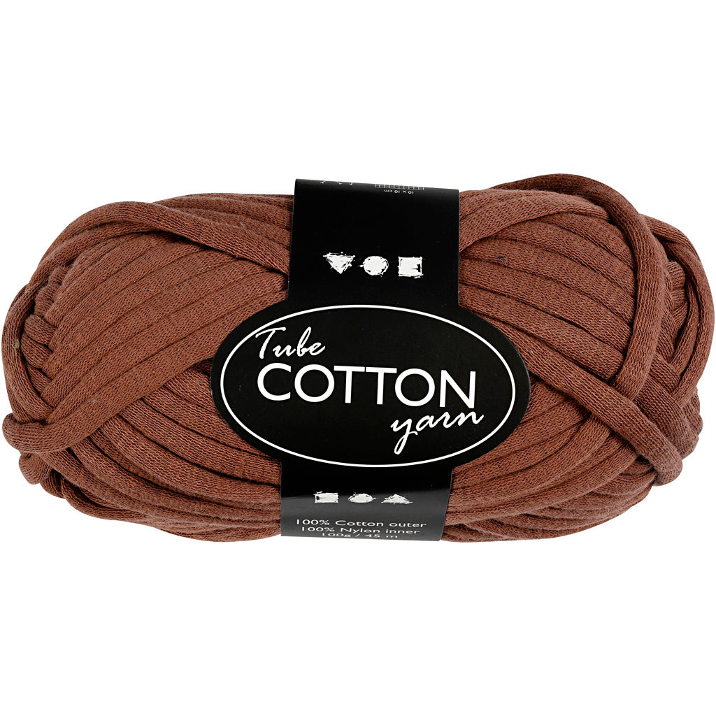 Creativ company textile yarn, length 45 m, brown, 100 g, 1 ball