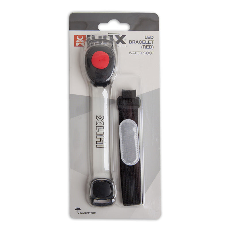 LYNX LED -armband RED INCL 2X Batteri CR2032 på MAP
