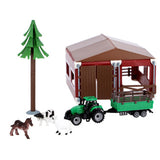 Fazenda Agrotoys com trator e animais escala 1:50