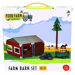 Agrotoys Farm s traktorem a měřítkem zvířat 1:50