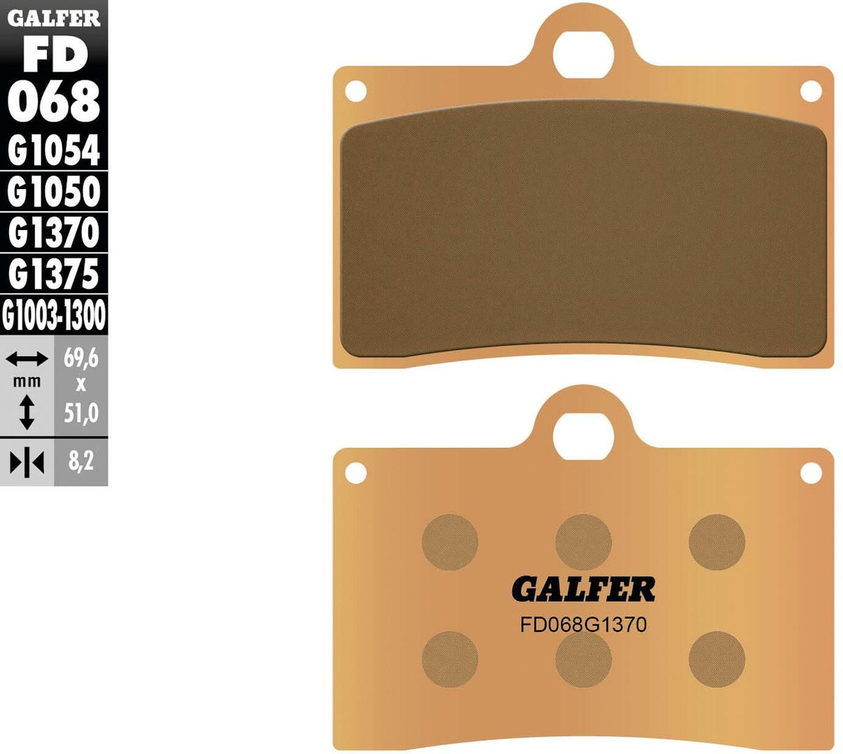 Galfer remblokken fd068