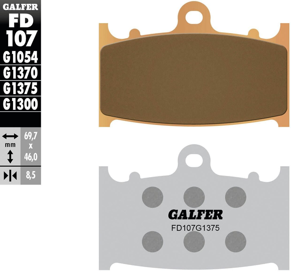 Galfer remblokken fd107