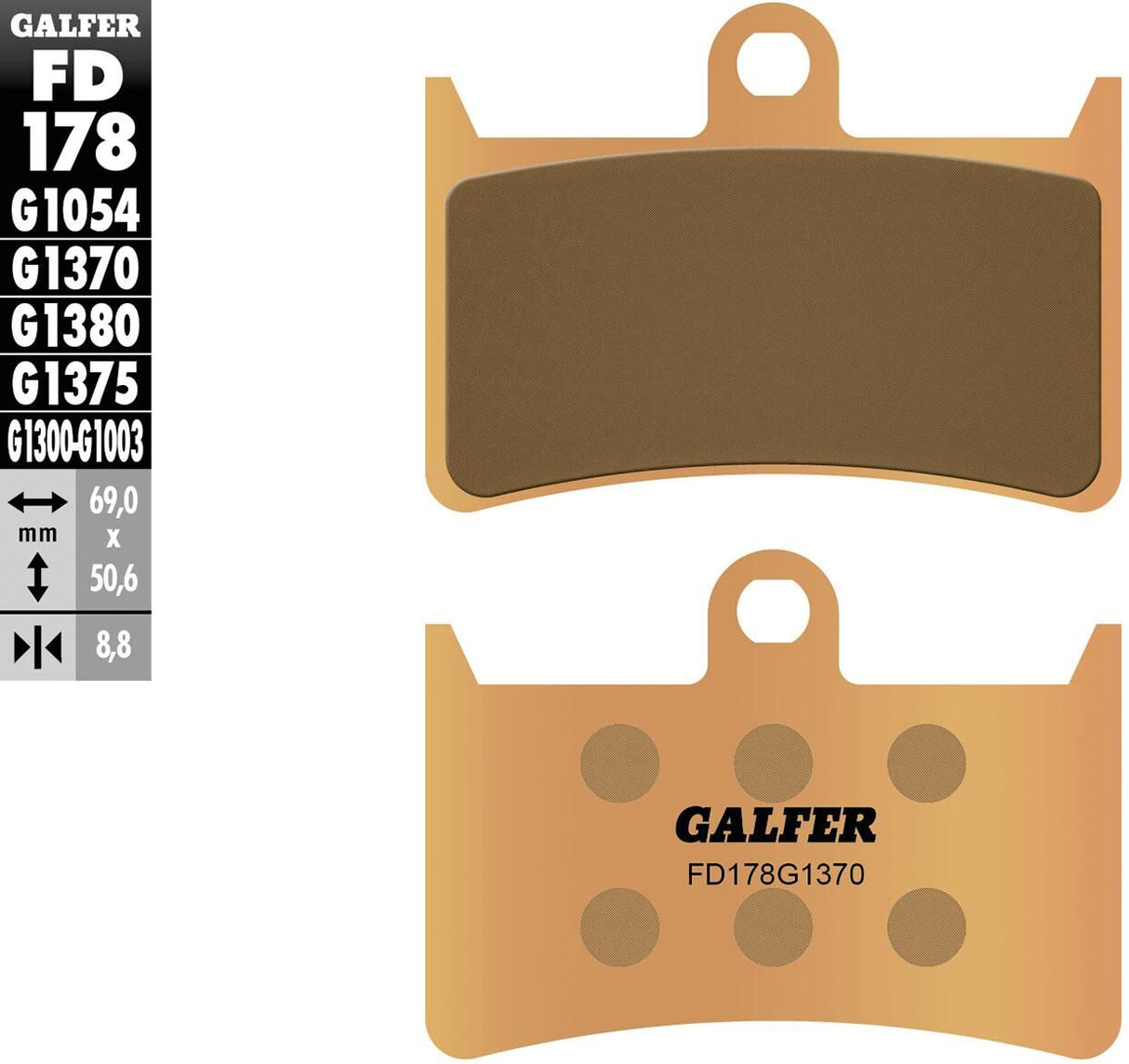 Galfer remblokken fd178