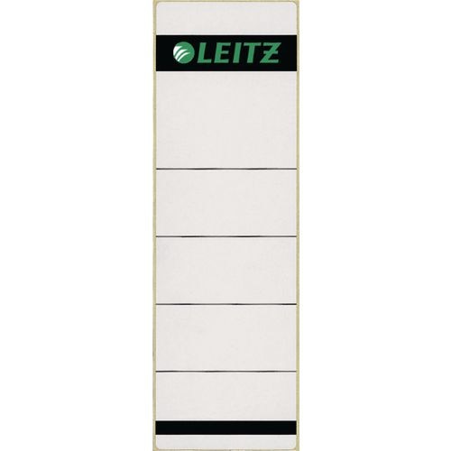 Етикети за гръб на папка Leitz сиви 100 бр