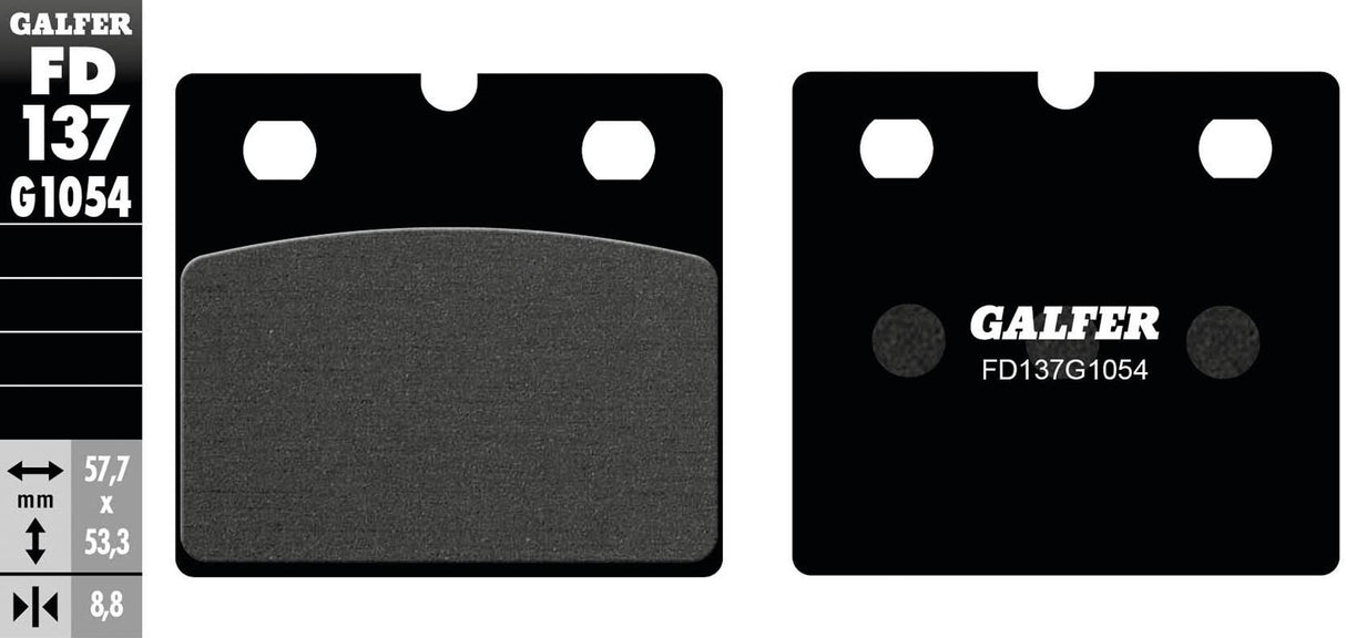 Klocki hamulcowe Galfer fd137 Klocki hamulcowe fd137 g1054 organiczne
