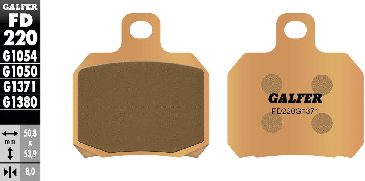 Galfer remblokken fd220 brake pad fd220 g1371 sint. metal street