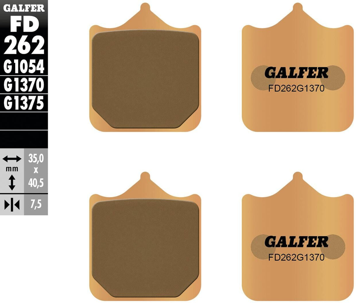Galfer remblokken fd262