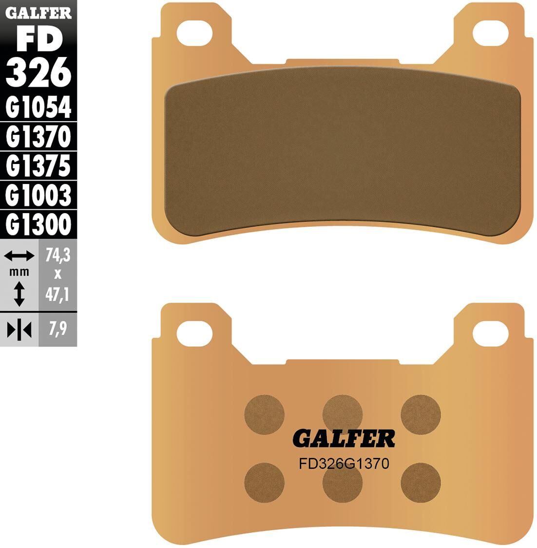 Galfer remblokken fd326