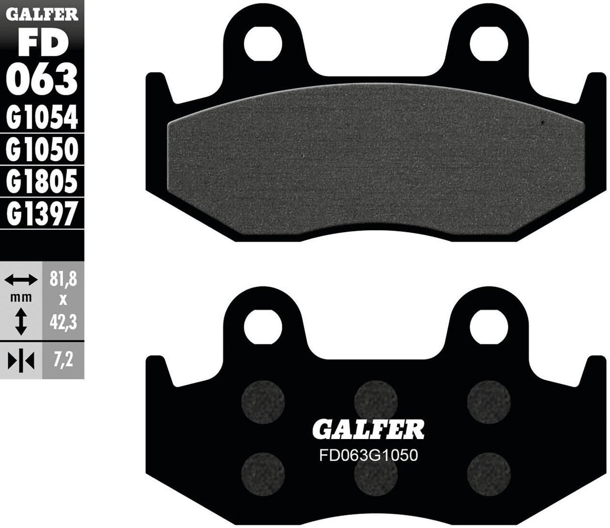 Galfer remblokken fd063