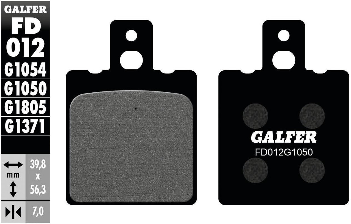 Galfer brake pads fd012 brake pad fd012 g1050 organic