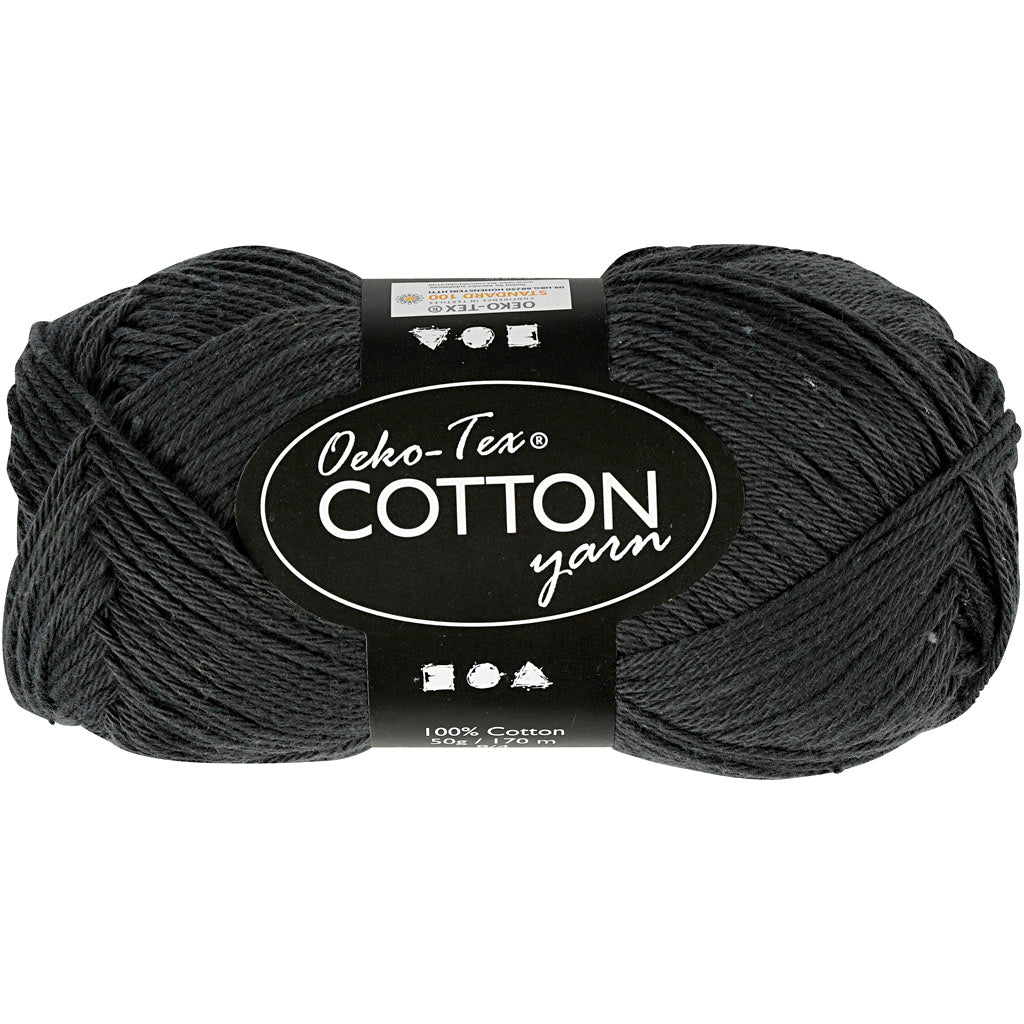 Hilo de algodón, antracita, 50gr, 170m
