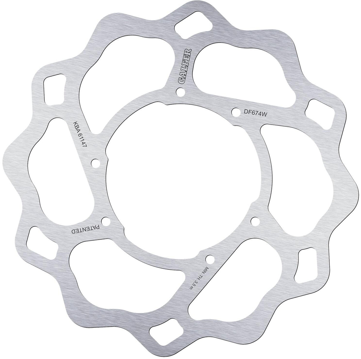 Galfer wave remschijf df674 rotor df674 type w rigid