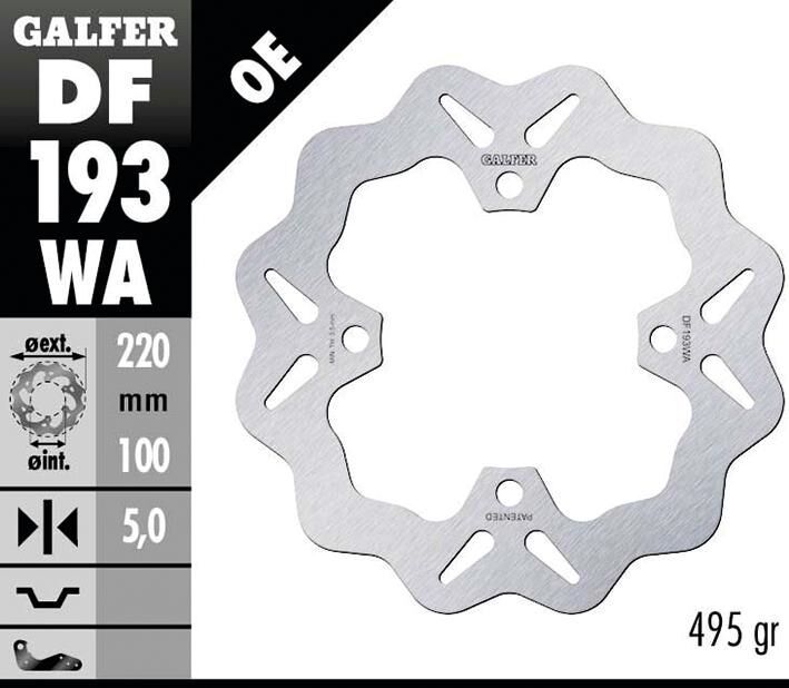 Galfer golf remschijf df193