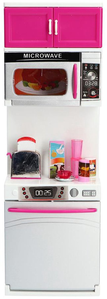 Juego de cocina Fleur lavavajillas y microondas