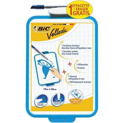 Bic Velleda Double-Sided Whiteboard incl. Marker 19x26 Blue