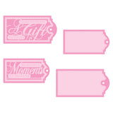 Tonic studios • my memory book tag sentiments die set beautiful moments