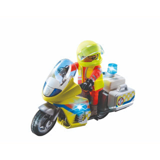 Playmobil City Life Emergency Motorcycle with Flashing Light 71205