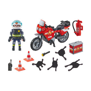 Playmobil 71466 Action Heroes Fire brigade on the site of the accident