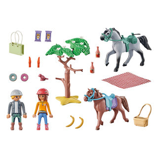 Melia playmobil 71470 starter packs paardrijden naar het strand